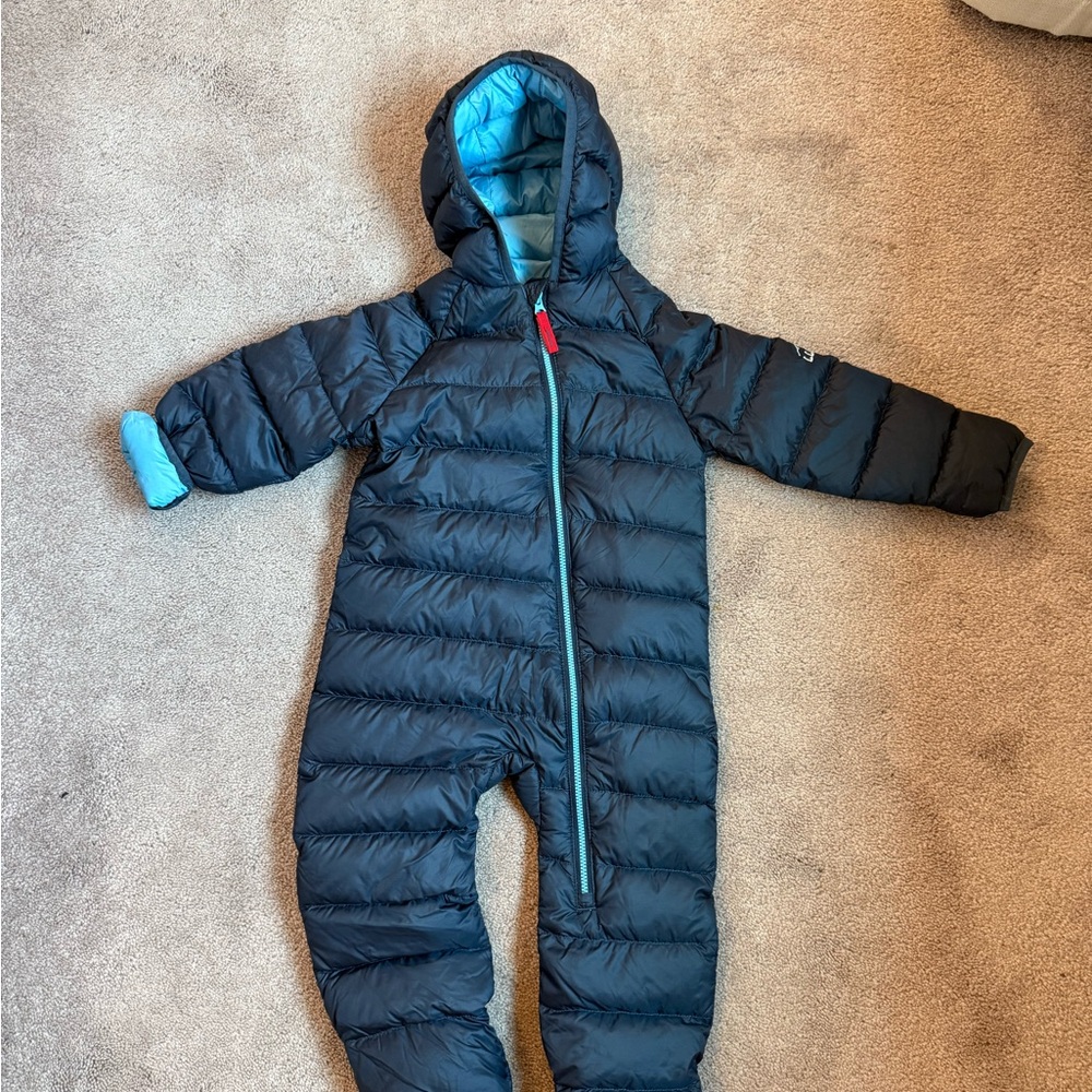 L.L. Bean Teal and Black Puffer Snowsuit